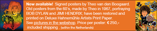 Poster Bob Dylan en Jimi Gendrix nu te bestellen